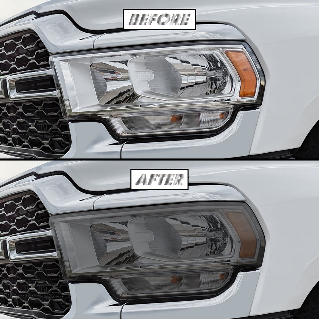 2019-2024 Dodge Ram 2500 / 3500 | Headlight PreCut Tint Overlays
