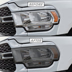 2019-2024 Dodge Ram 2500 / 3500 | Headlight PreCut Tint Overlays
