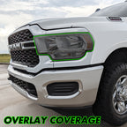 2019-2024 Dodge Ram 2500 / 3500 | Headlight PreCut Tint Overlays