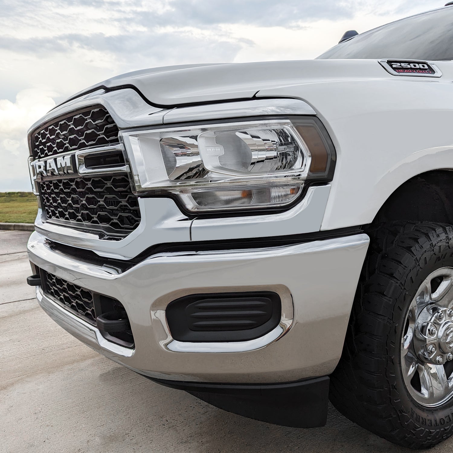 2019-2024 Dodge Ram 2500 / 3500 | Headlight Side Marker PreCut Tint Overlays