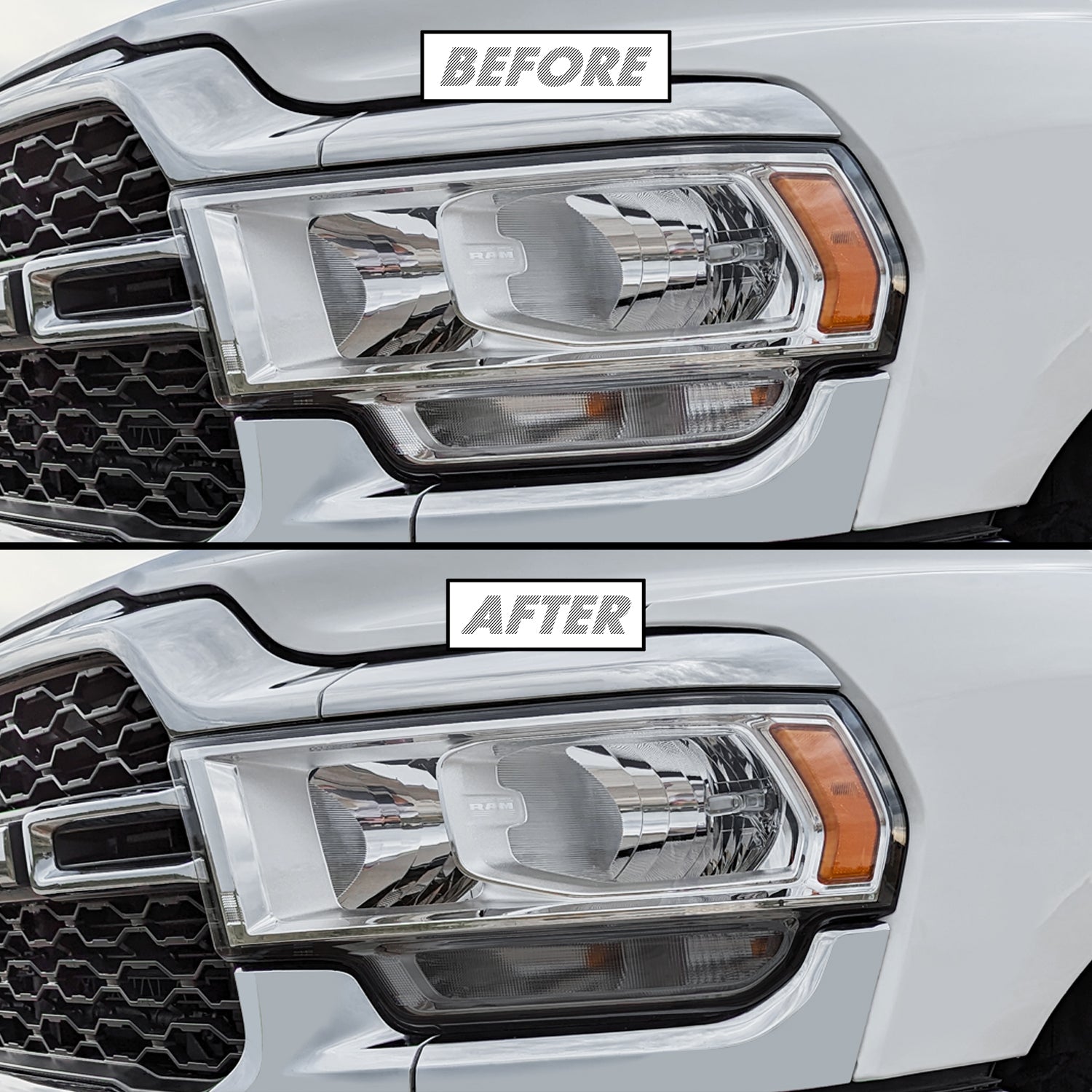 2019-2024 Dodge Ram 2500 / 3500  | Headlight Turn Signal PreCut Tint Overlays