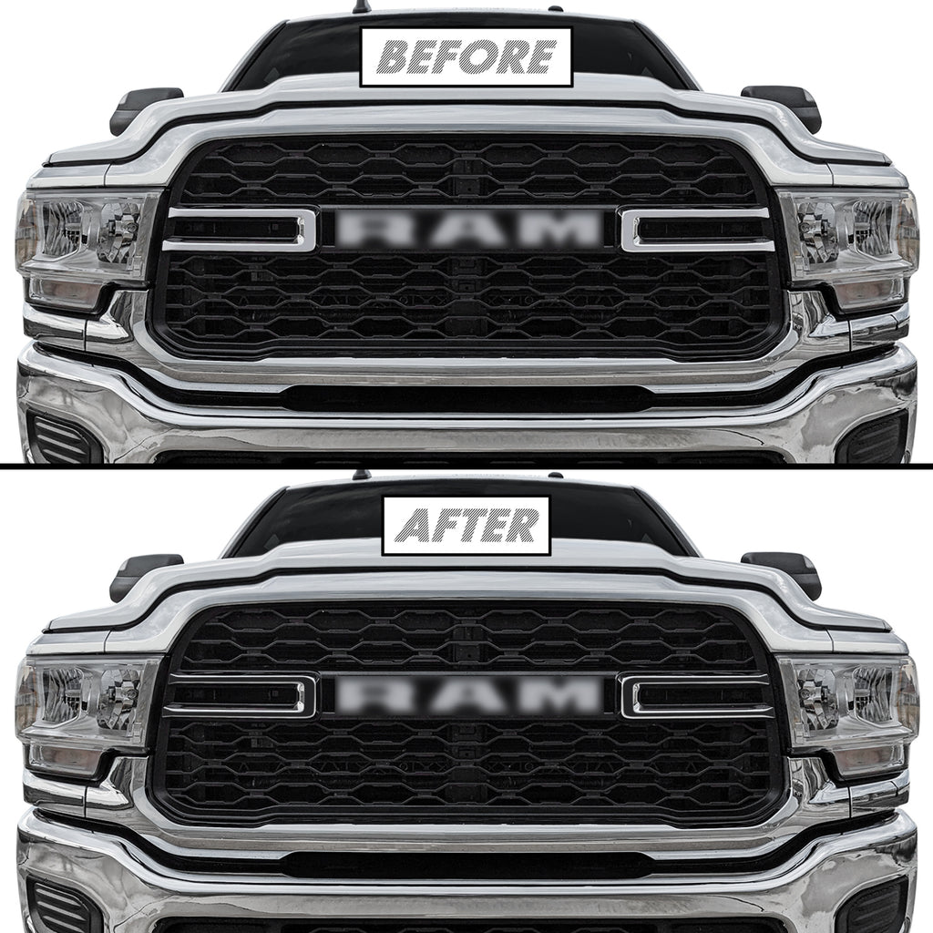 2019-2024 Dodge Ram 2500 / 3500 | Inner Front Grill Blackout Accent PreCut Vinyl Wrap