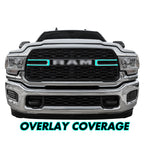 2019-2024 Dodge Ram 2500 / 3500 | Inner Front Grill Blackout Accent PreCut Vinyl Wrap