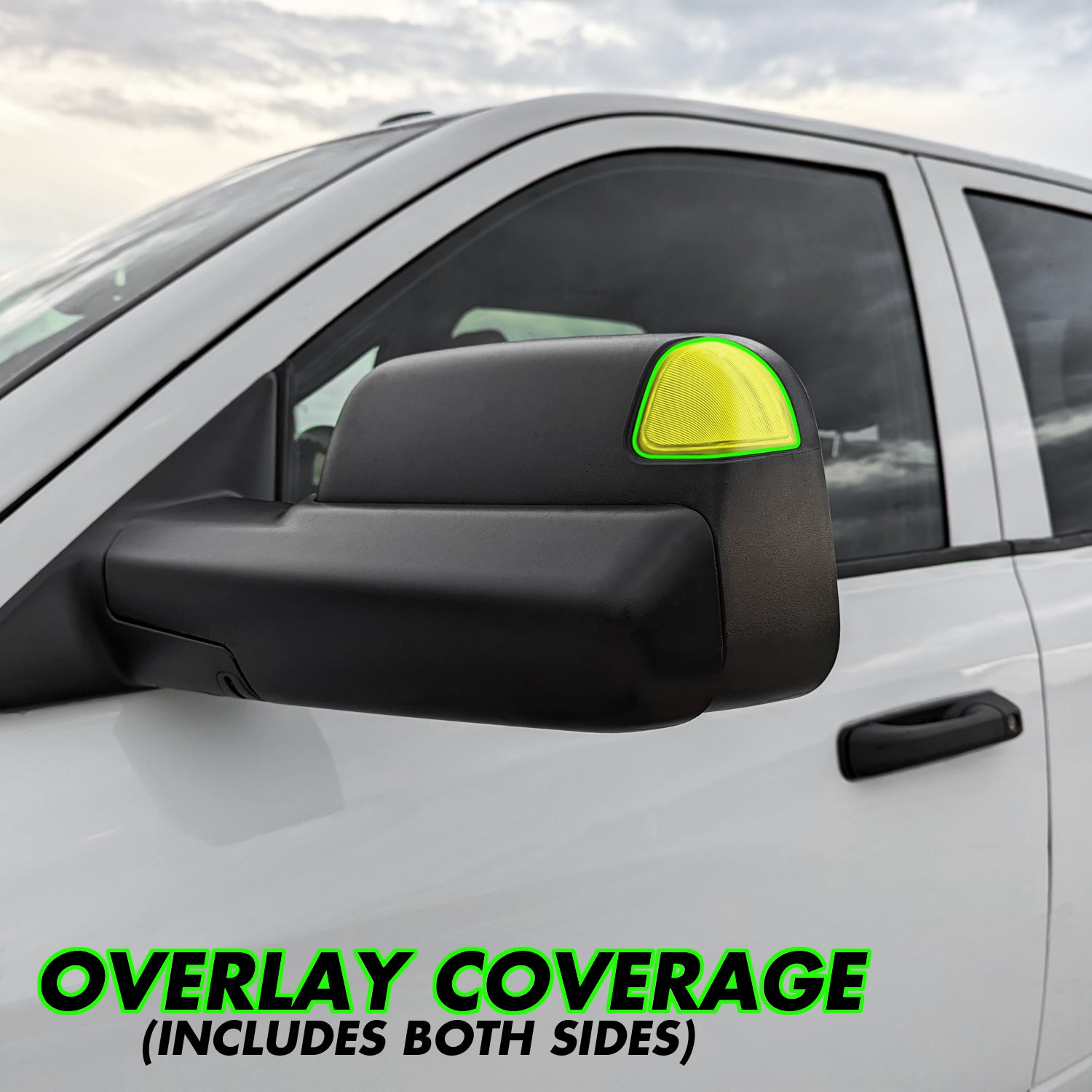 2019-2024 Dodge Ram | Towing Mirror Turn Signal PreCut Tint Overlays