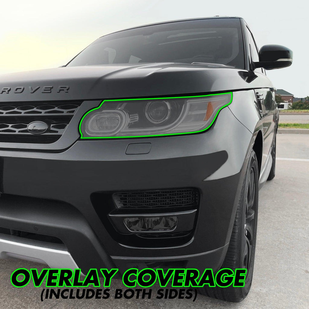 2014-2017 Land Rover Range Rover Sport | Headlight PreCut Tint Overlays