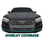 2018-2023 Audi A5 / S5 Coupe | Front Bumper Lower Lip Trim Chrome Delete PreCut Vinyl Wrap