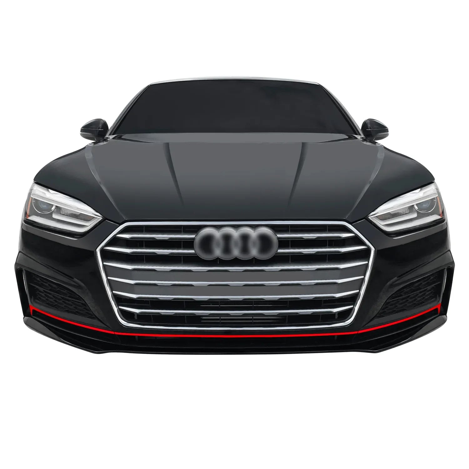 2018-2023 Audi A5 / S5 Coupe | Front Bumper Lower Lip Trim Chrome Delete PreCut Vinyl Wrap