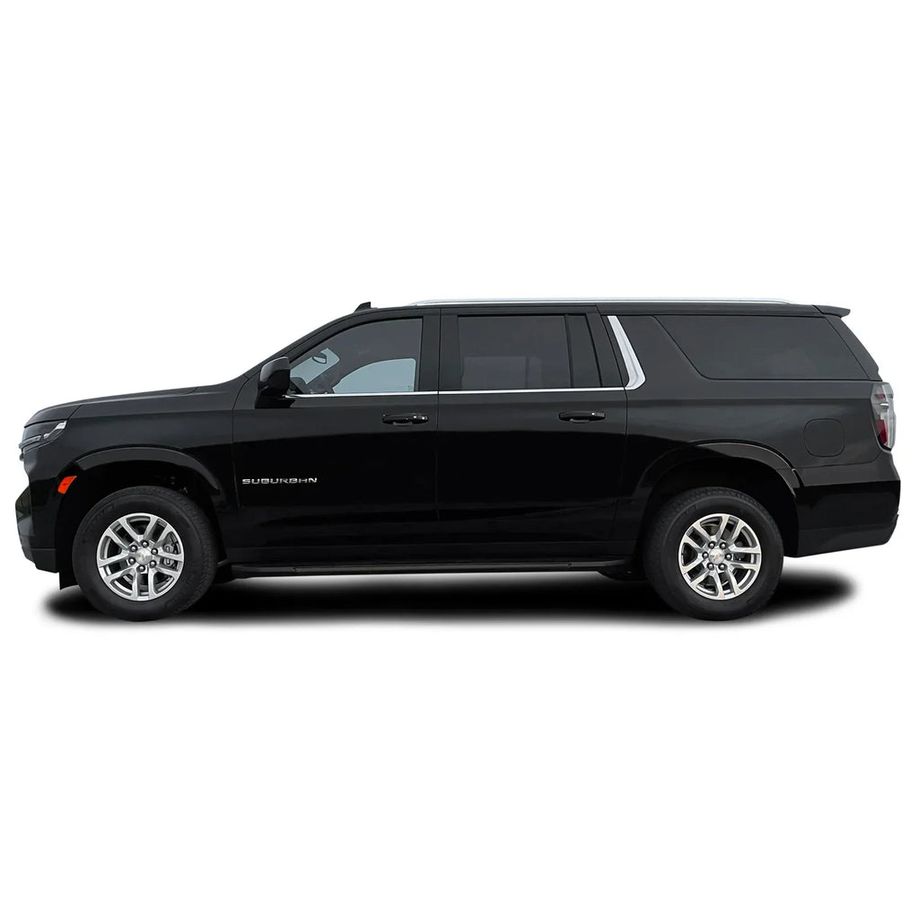 2021-2023 Chevrolet Suburban | Running Board Trim Chrome Delete PreCut Vinyl Wrap