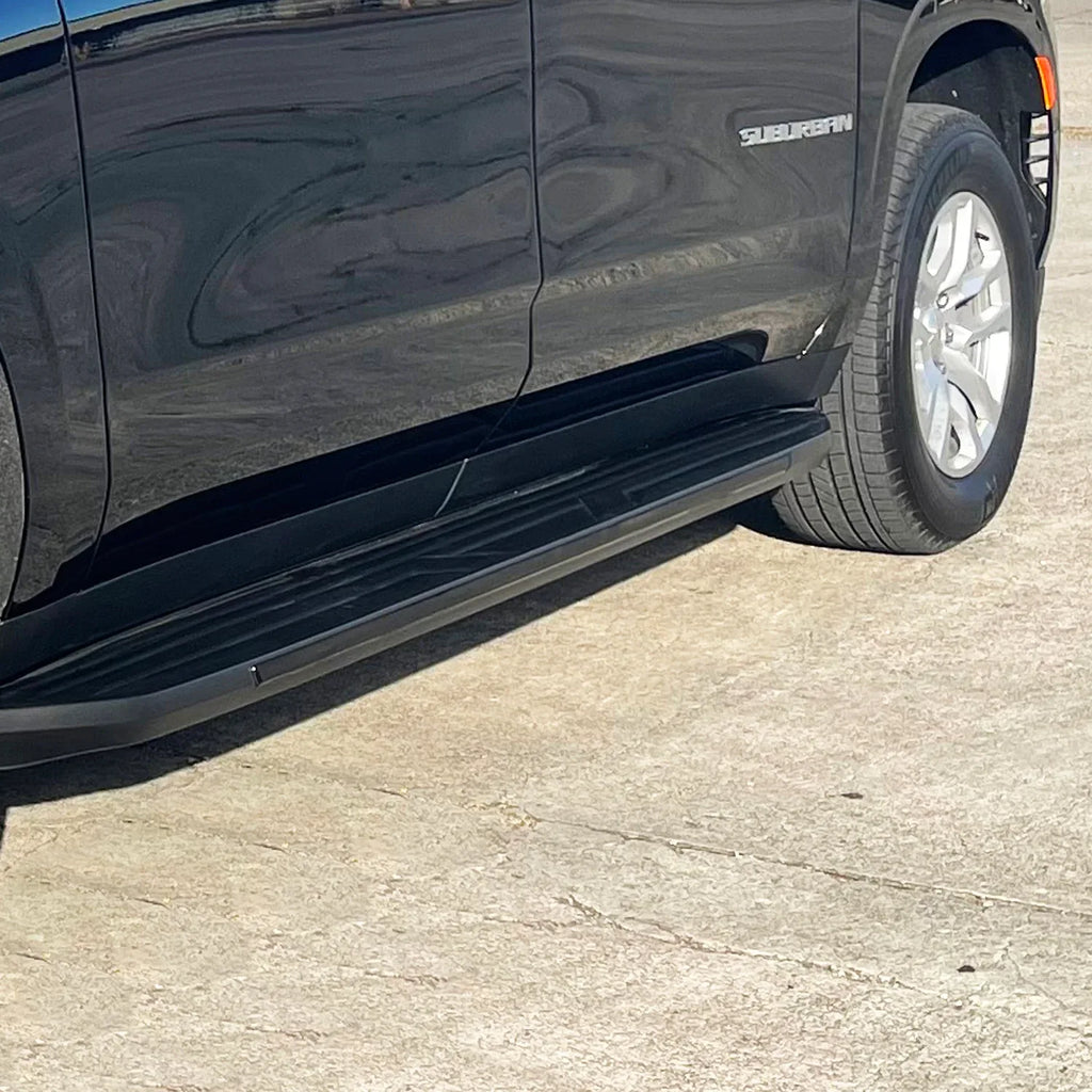 2021-2023 Chevrolet Suburban | Running Board Trim Chrome Delete PreCut Vinyl Wrap