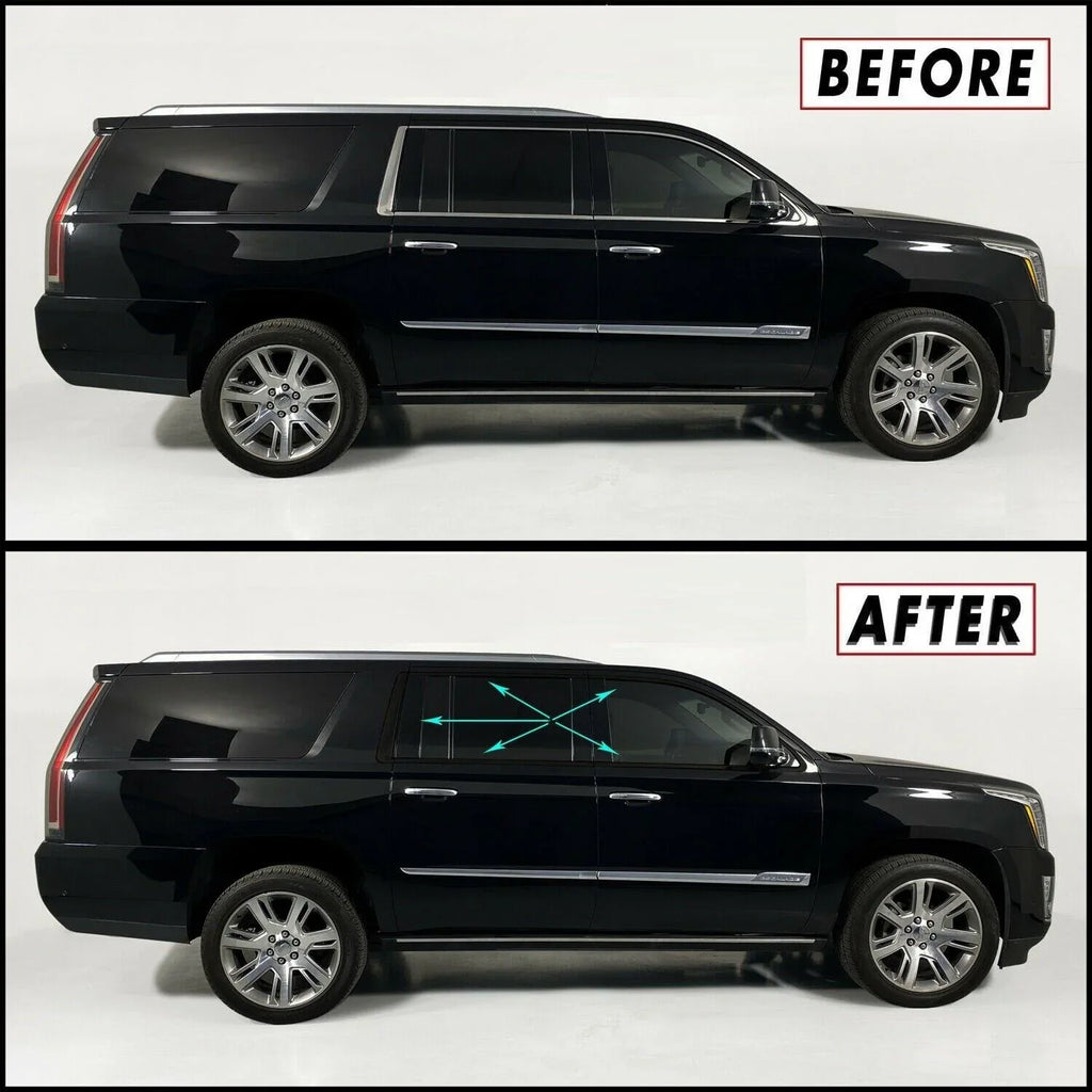 2015-2020 Cadillac Escalade ESV | Window Trim Chrome Delete PreCut Vinyl Wrap