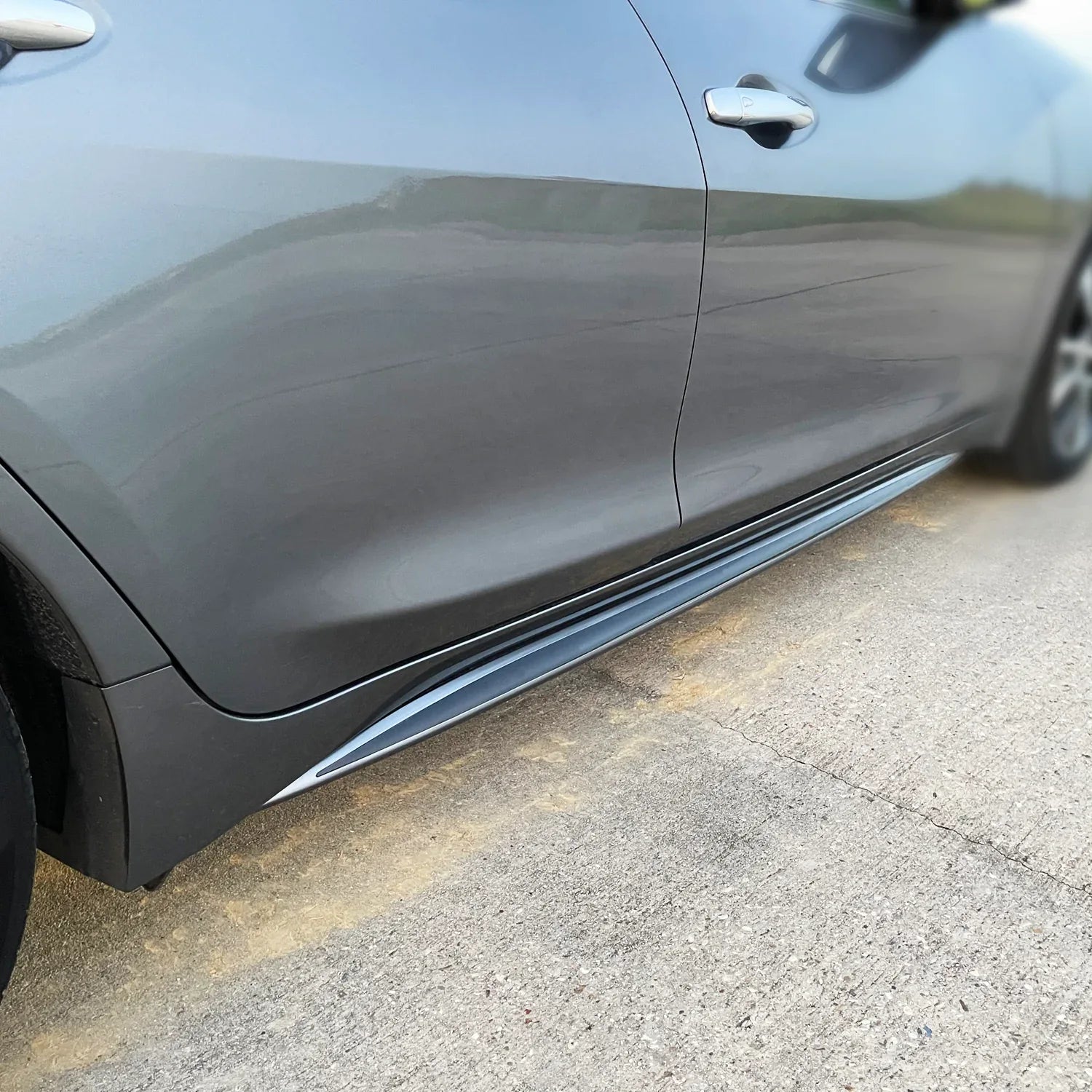 2019-2023 Nissan Maxima | Side Skirt Trim Chrome Delete PreCut Vinyl Wrap