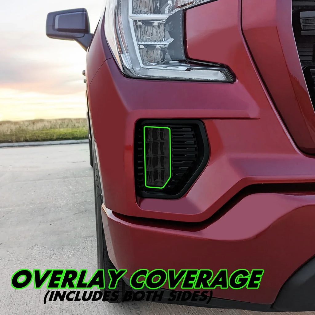 2019-2021 GMC Sierra 1500 | Fog Light PreCut Tint Overlays