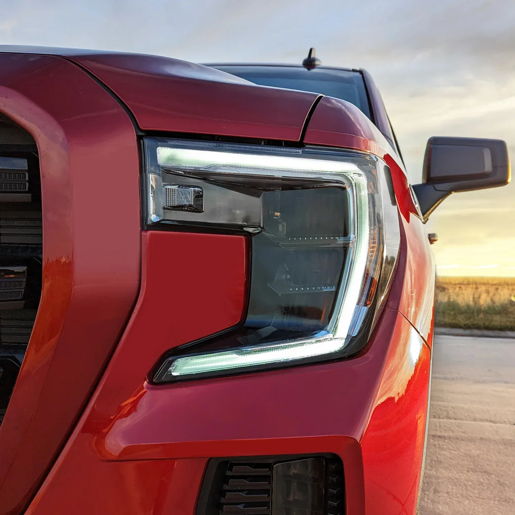 2019-2021 GMC Sierra 1500 | Headlight PreCut Tint Overlays