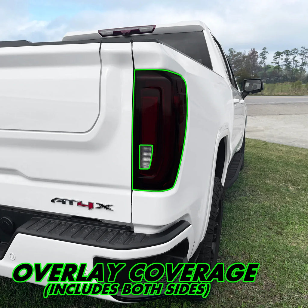 2019-2026 GMC Sierra 1500 | Tail Light Cutout (LED) PreCut Tint Overlays