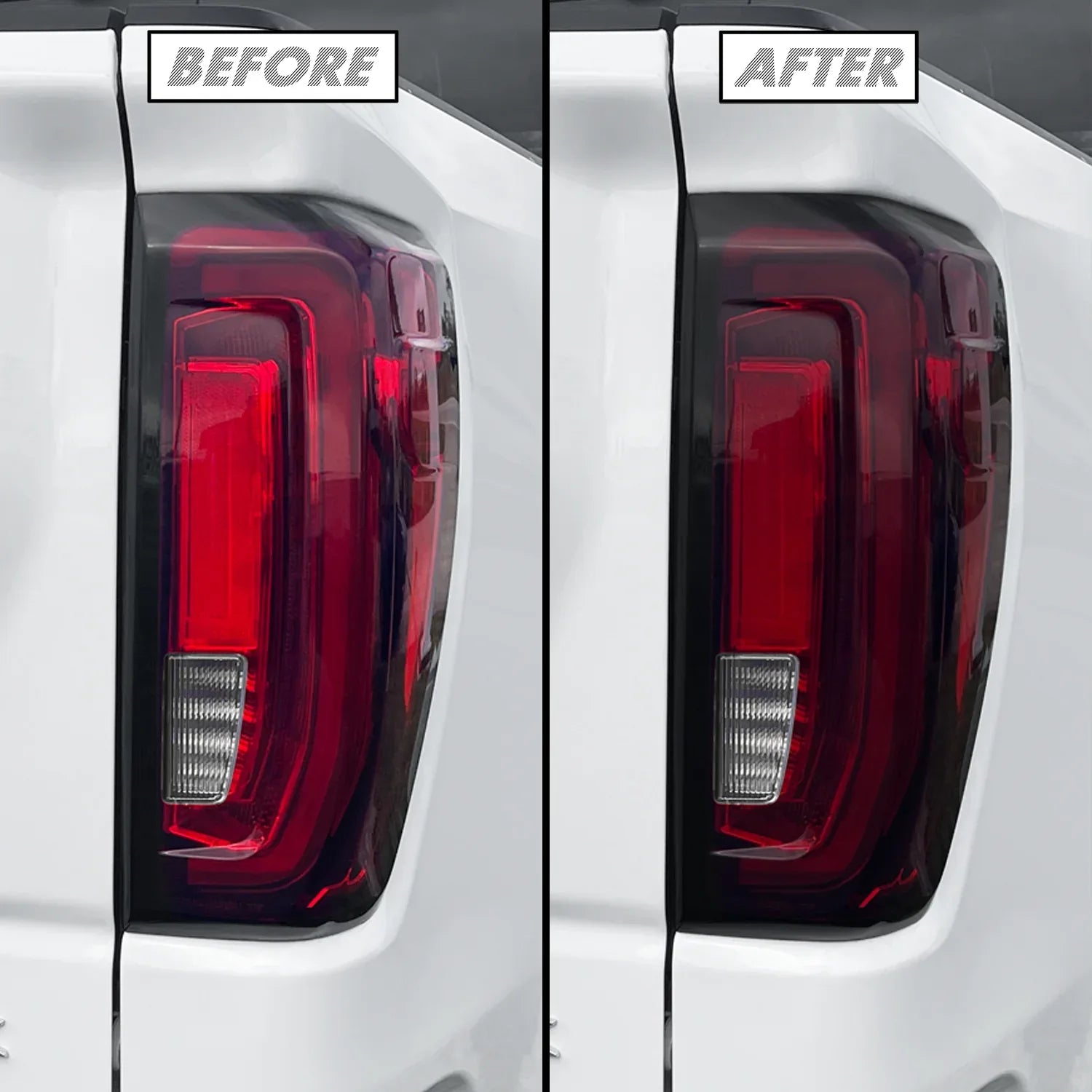 2019-2026 GMC Sierra 1500 | Tail Light Cutout (LED) PreCut Tint Overlays