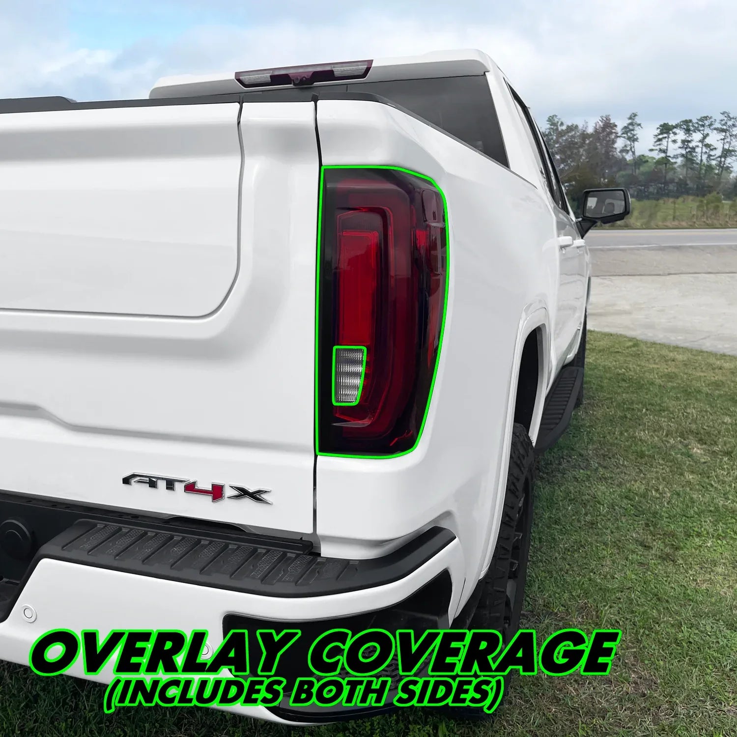 2019-2026 GMC Sierra 1500 | Tail Light Cutout (LED) PreCut Tint Overlays