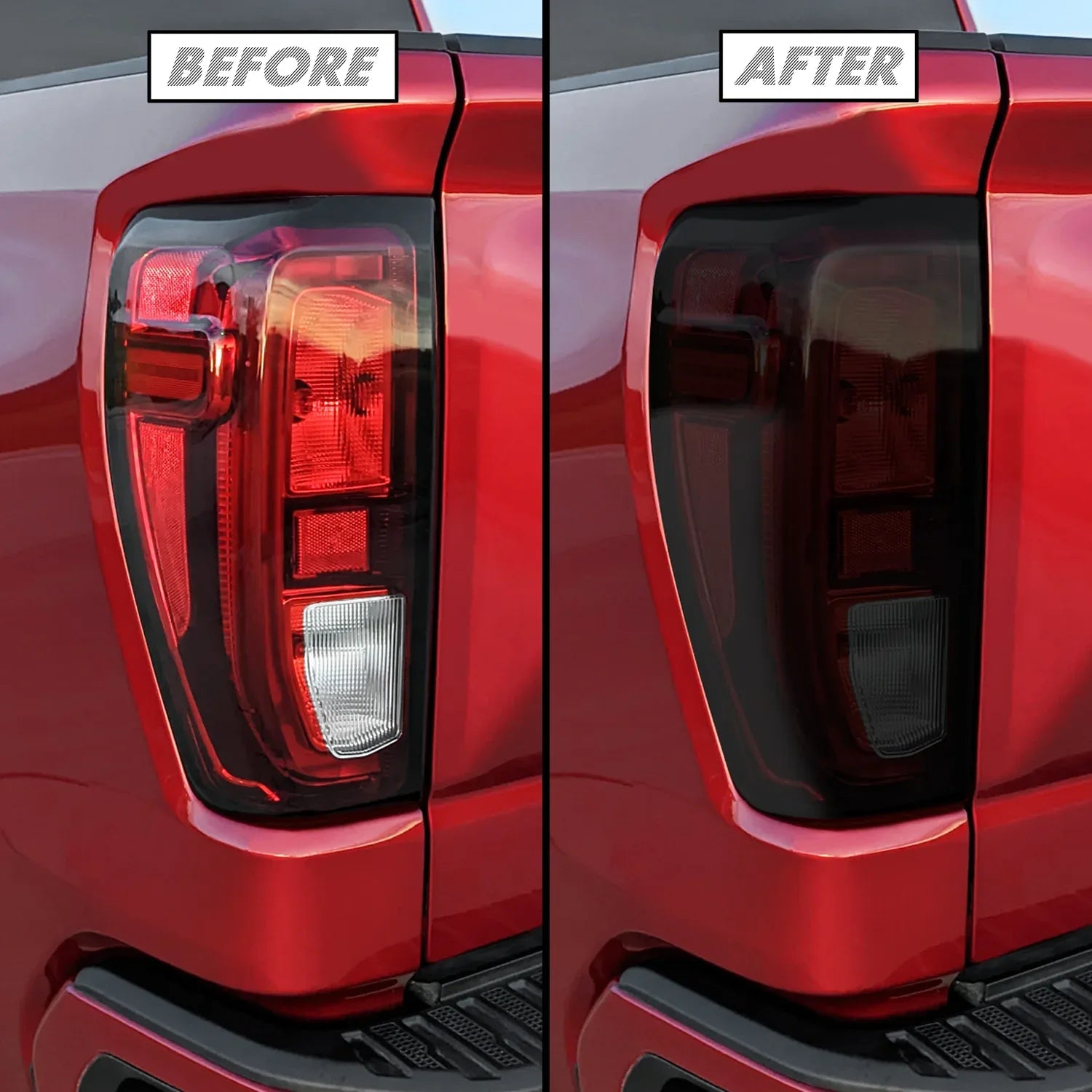 2019-2026 GMC Sierra 1500 | Tail Light (Non LED) PreCut Tint Overlays