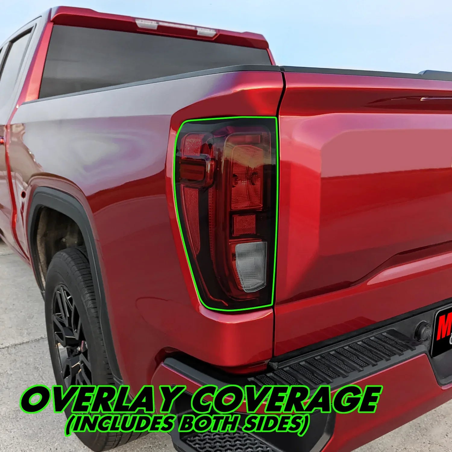 2019-2026 GMC Sierra 1500 | Tail Light (Non LED) PreCut Tint Overlays
