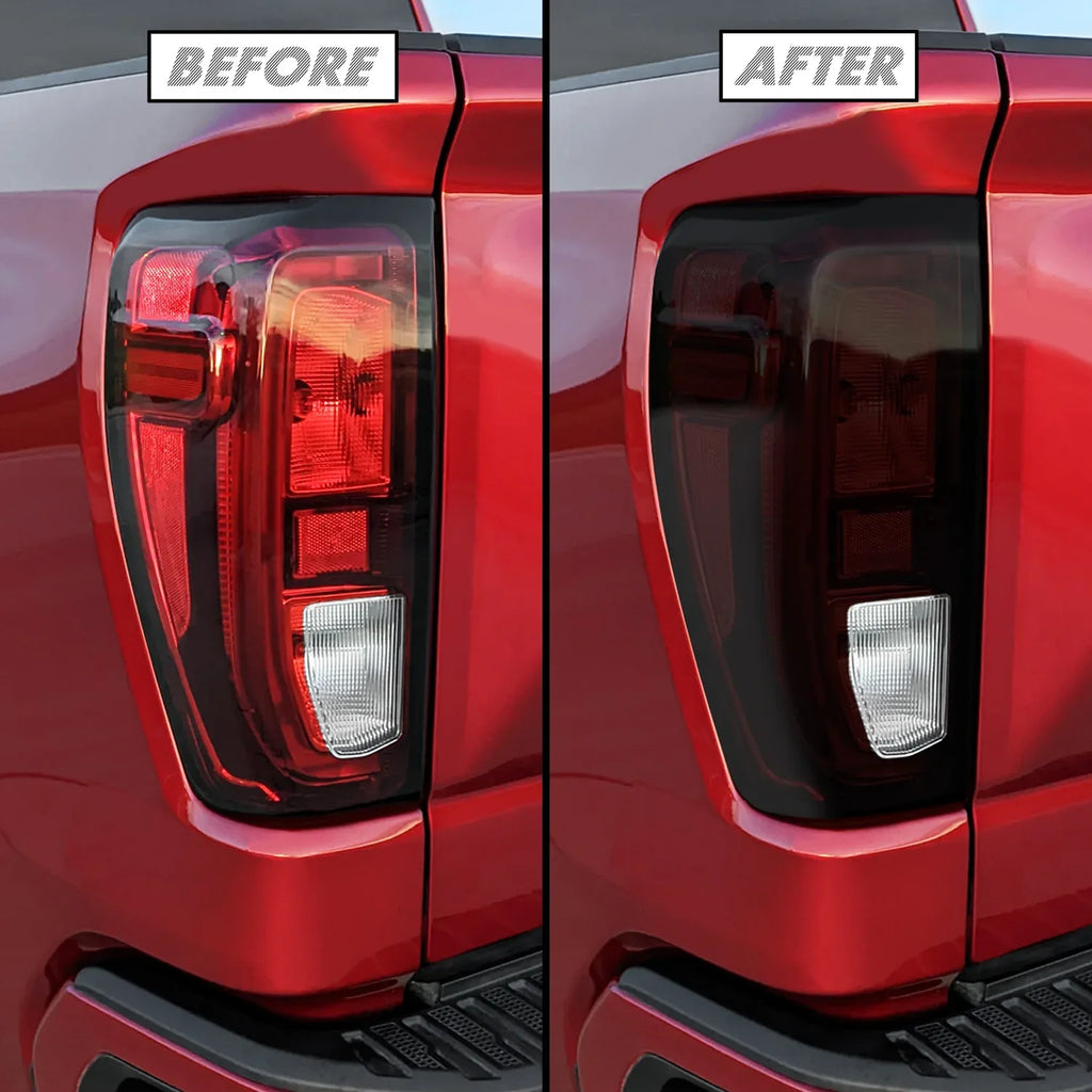 2019-2026 GMC Sierra 1500 | Tail Light Cutout (Non LED) PreCut Tint Overlays