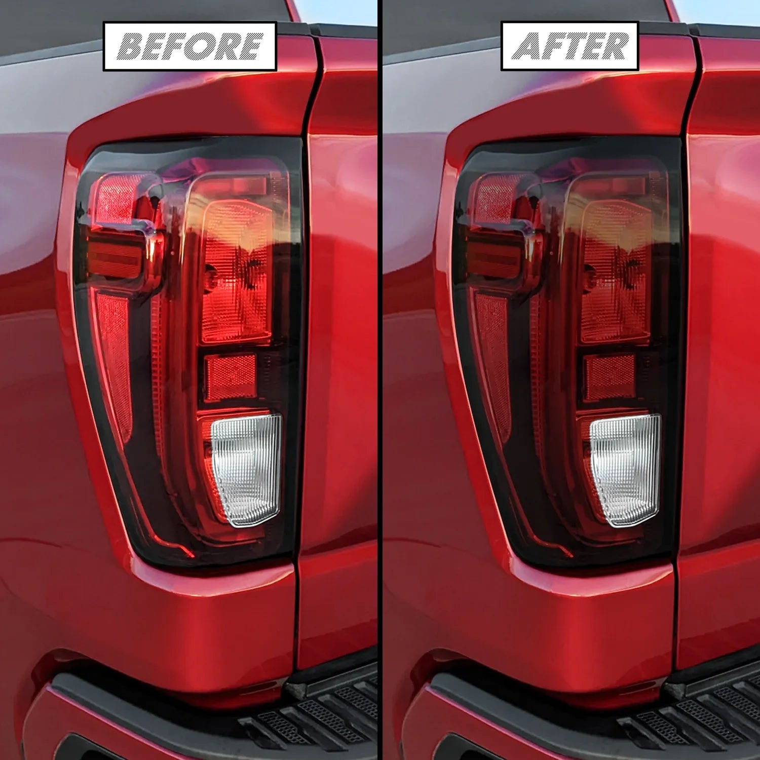 2019-2026 GMC Sierra 1500 | Tail Light Cutout (Non LED) PreCut Tint Overlays