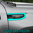 2019-2026 GMC Sierra 1500 | Fender Vent Trim Chrome Delete PreCut Vinyl Wrap