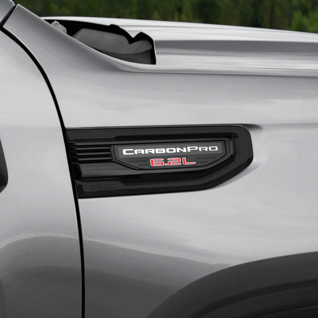 2019-2026 GMC Sierra 1500 | Fender Vent Trim Chrome Delete PreCut Vinyl Wrap