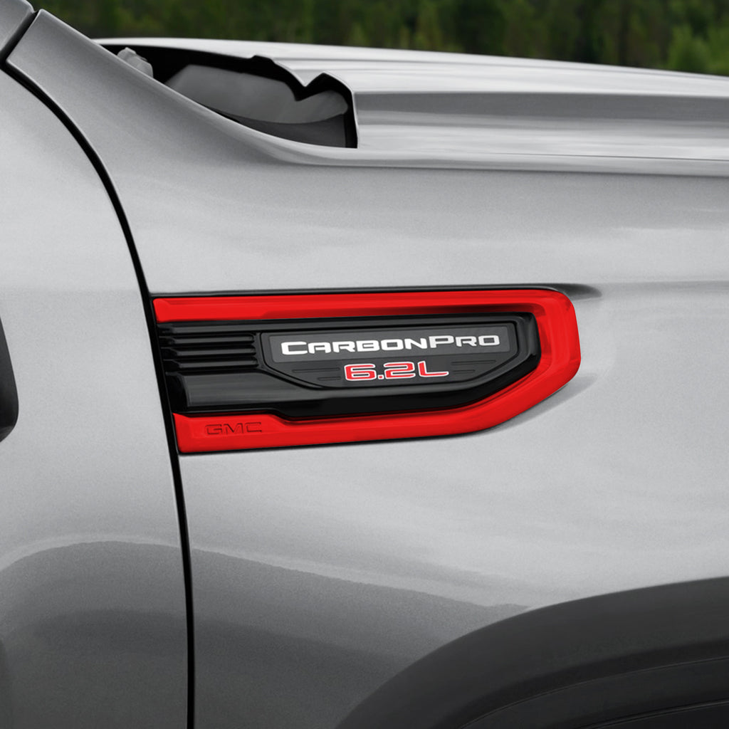 2019-2026 GMC Sierra 1500 | Fender Vent Trim Chrome Delete PreCut Vinyl Wrap