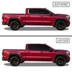 2019-2026 GMC Sierra 1500 | Window Trim Chrome Delete PreCut Vinyl Wrap