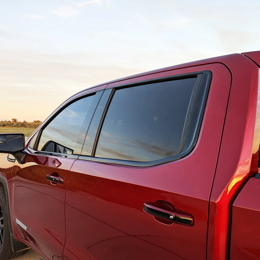2019-2026 GMC Sierra 1500 | Window Trim Chrome Delete PreCut Vinyl Wrap