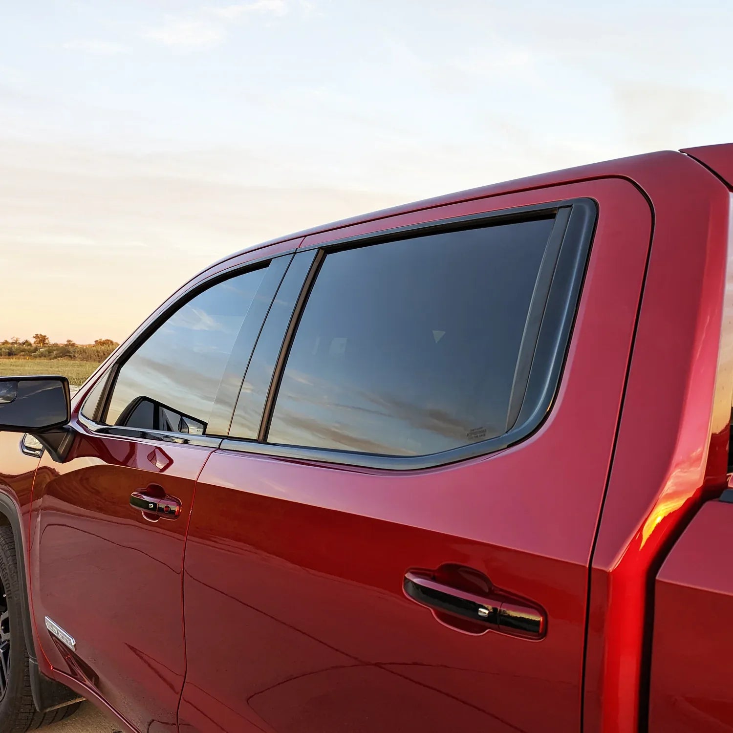2019-2026 GMC Sierra 1500 | Window Trim Chrome Delete PreCut Vinyl Wrap