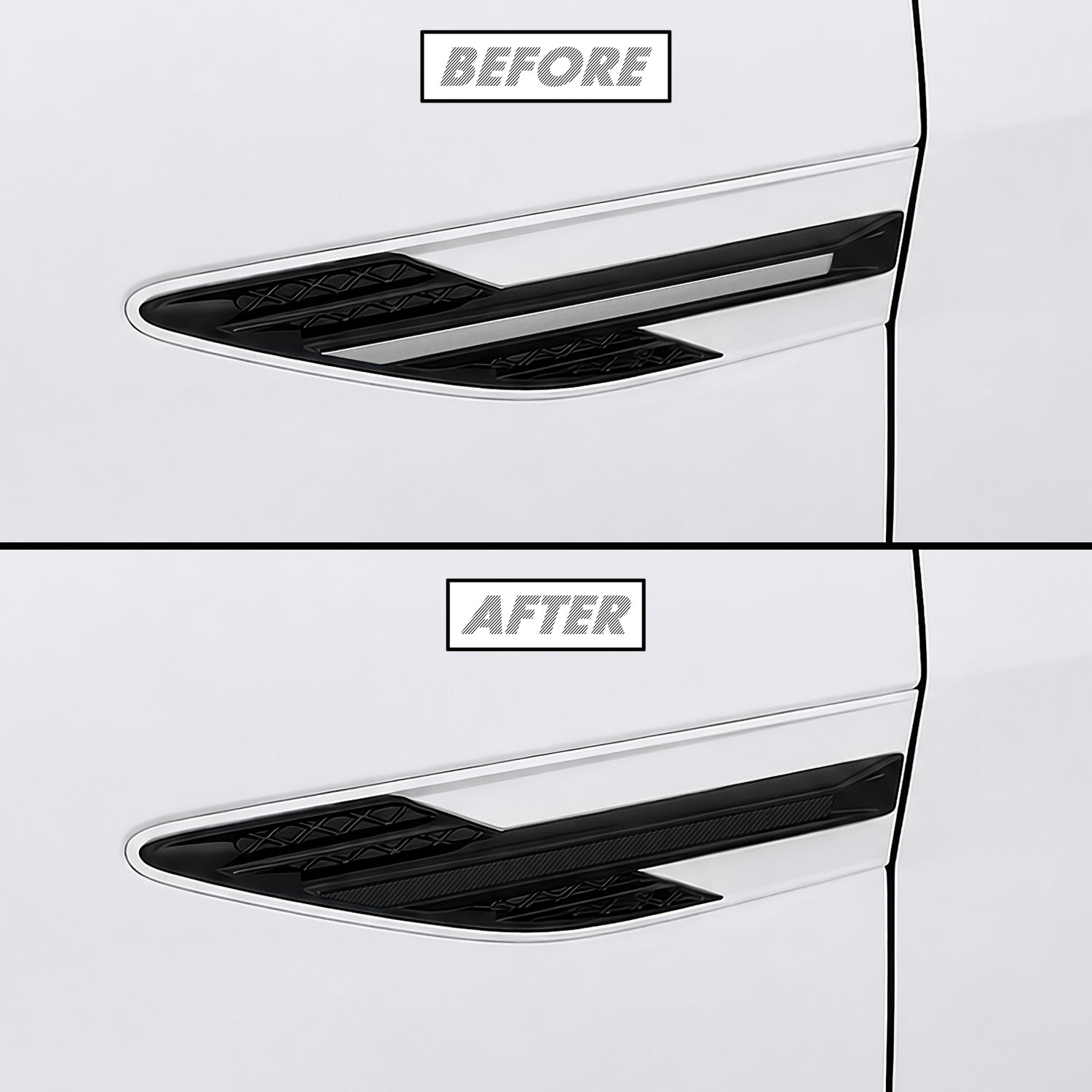 2024-2026 Hyundai Sonata | Fender Trim Chrome Delete PreCut Vinyl Wrap