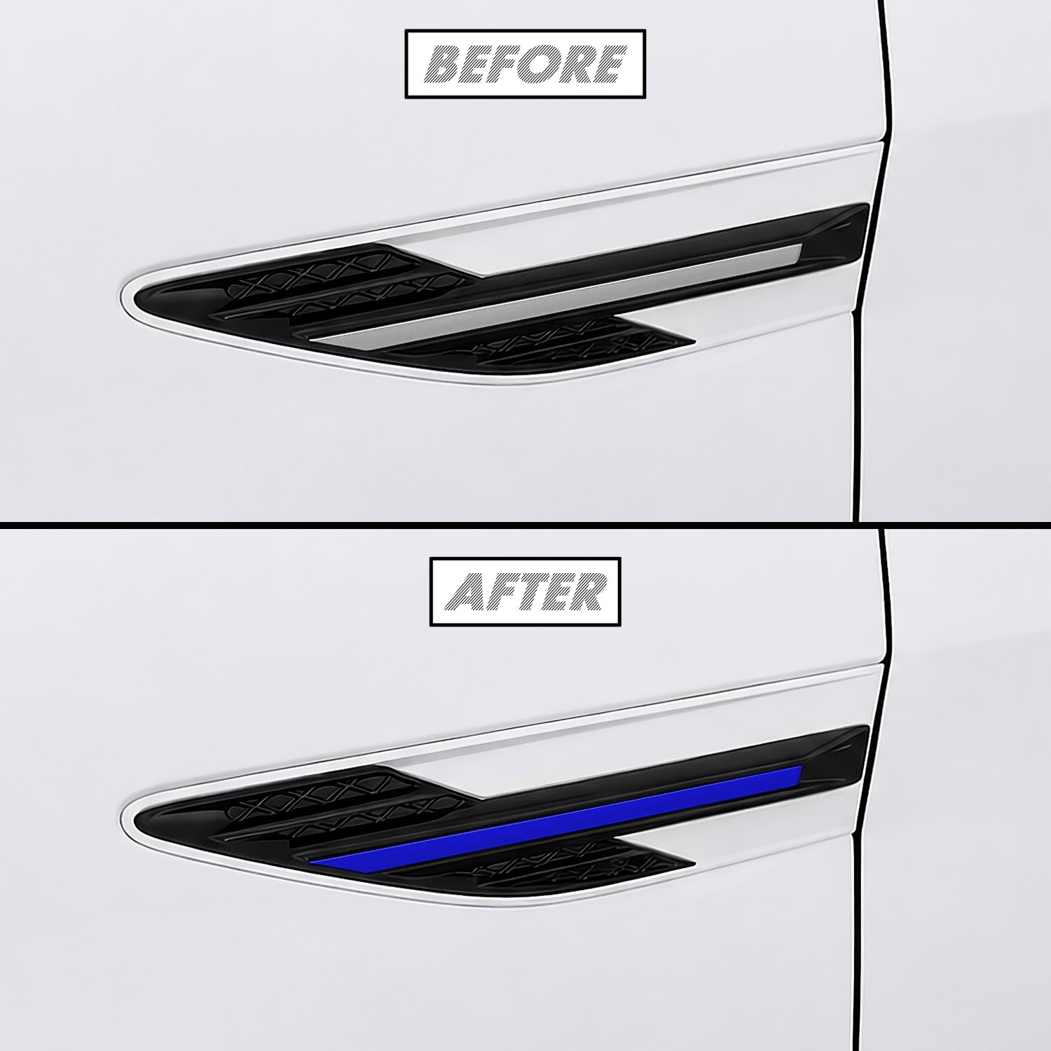 2024-2026 Hyundai Sonata | Fender Trim Chrome Delete PreCut Vinyl Wrap