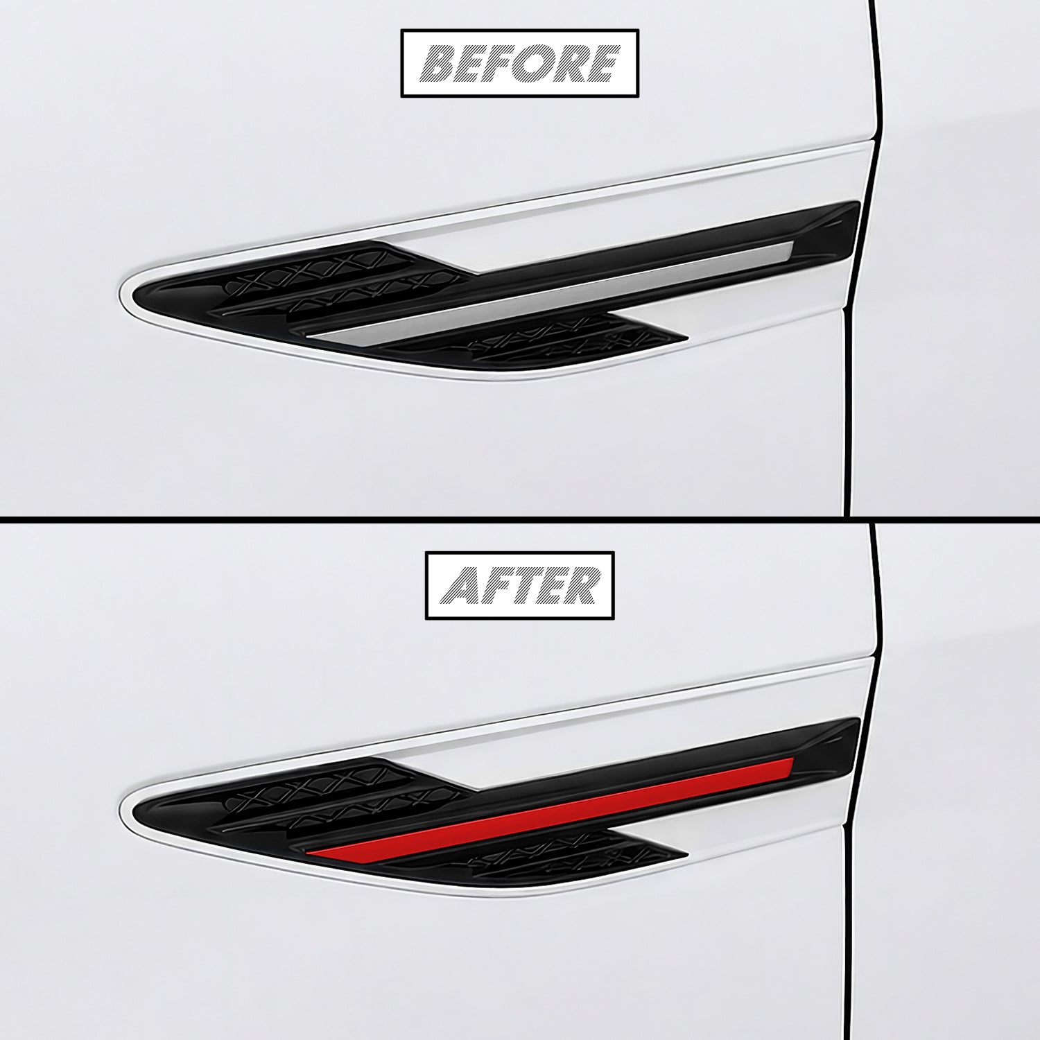 2024-2026 Hyundai Sonata | Fender Trim Chrome Delete PreCut Vinyl Wrap
