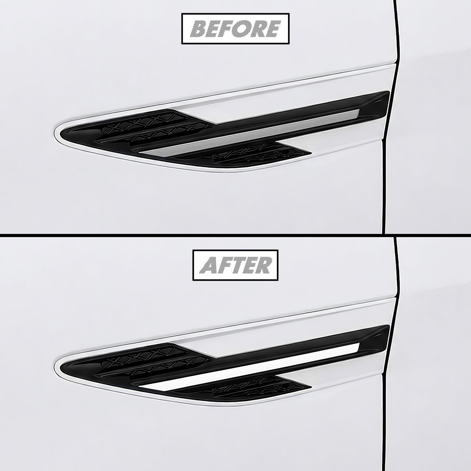 2024-2026 Hyundai Sonata | Fender Trim Chrome Delete PreCut Vinyl Wrap
