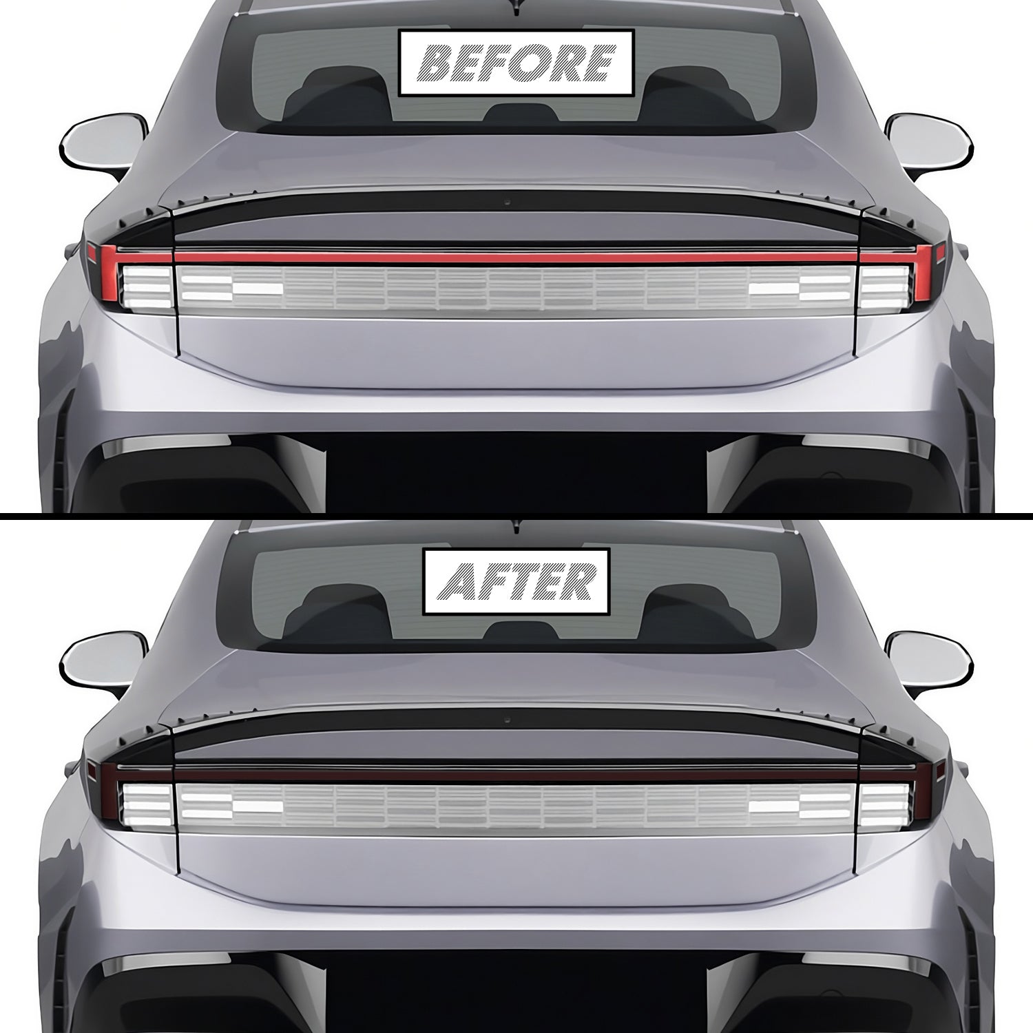 2024-2026 Hyundai Sonata | Tail Light Cutout PreCut Tint Overlays