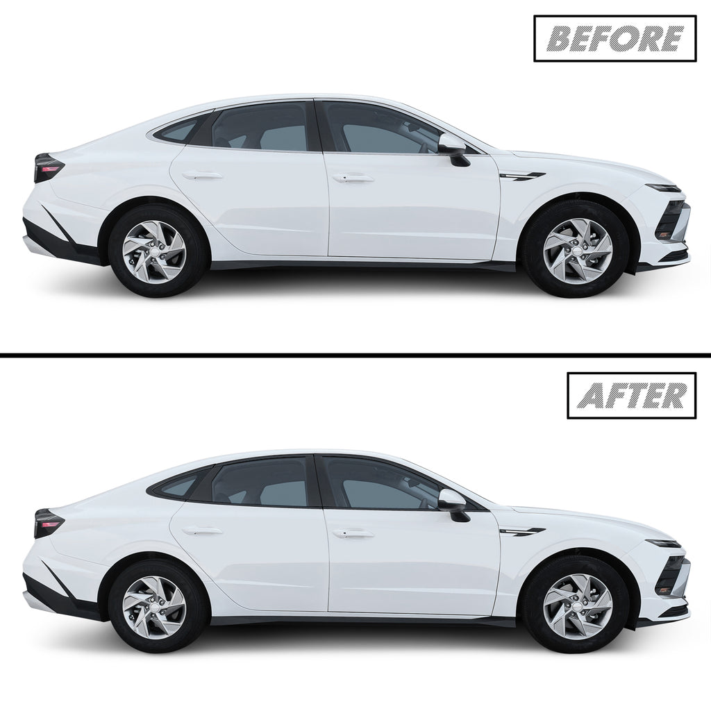 2024-2026 Hyundai Sonata | Window Trim Chrome Delete PreCut Vinyl Wrap