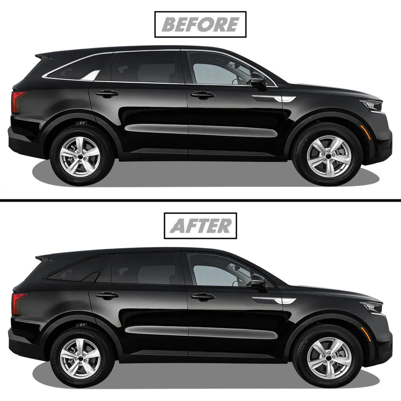 2021-2023 Kia Sorento | Window Trim Chrome Delete PreCut Vinyl Wrap