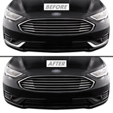 2019-2020 Ford Fusion | Front Bumper Lower Side Trim Chrome Delete PreCut Vinyl Wrap