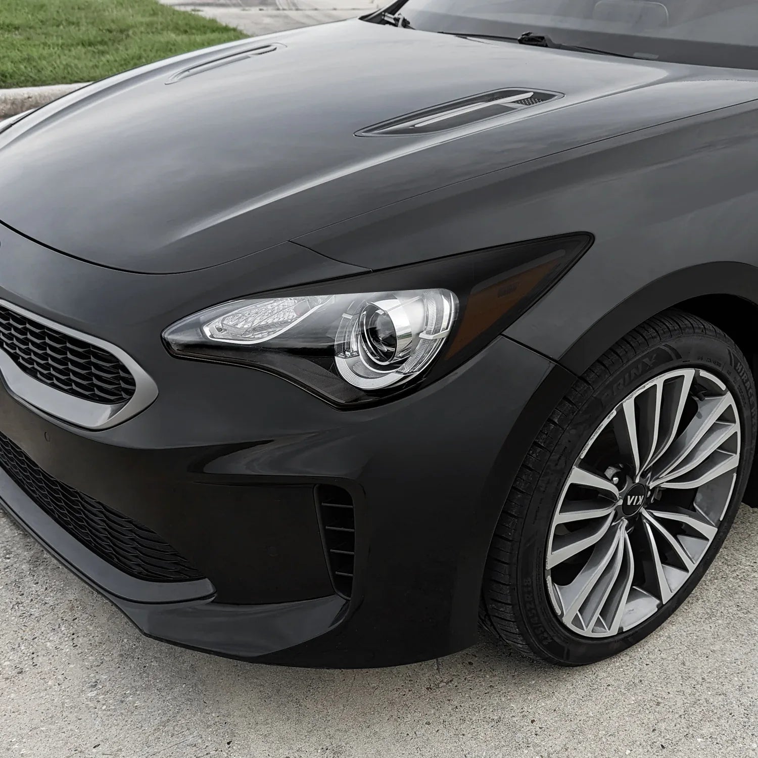 2018-2023 Kia Stinger | Headlight Cutout PreCut Tint Overlays