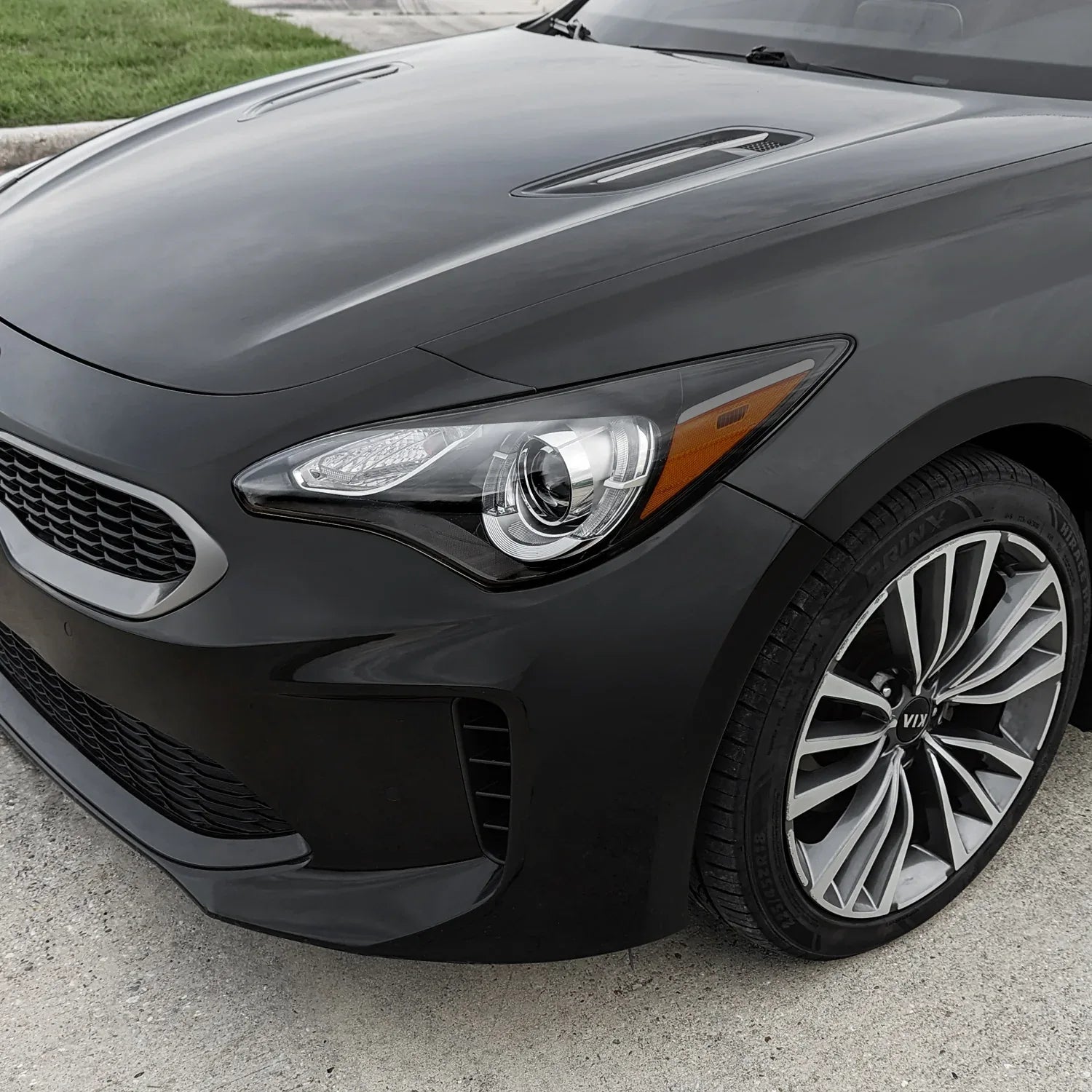 2018-2023 Kia Stinger | Headlight Cutout PreCut Tint Overlays
