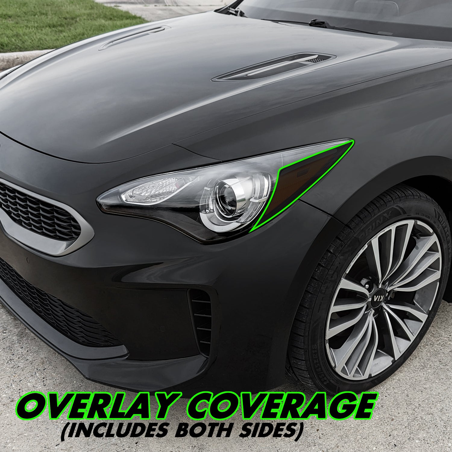 2018-2023 Kia Stinger | Headlight Side Marker PreCut Tint Overlays