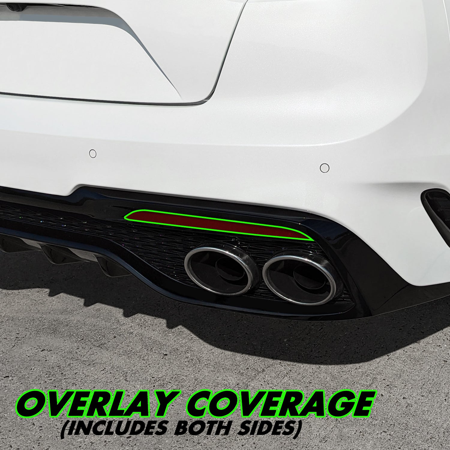 2022-2023 Kia Stinger | Reflector PreCut Tint Overlays