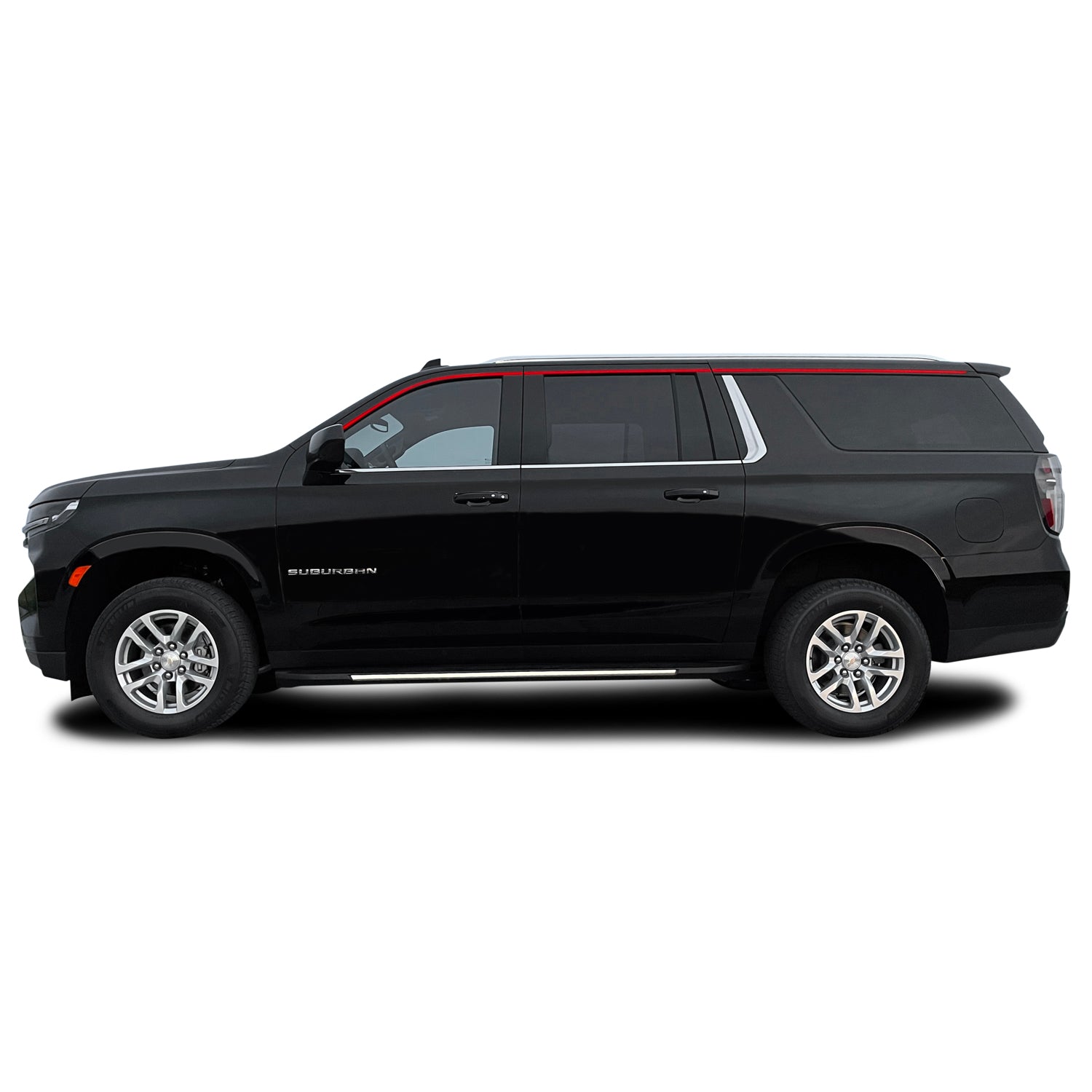 2021-2024 Chevrolet Suburban | Window Trim Accent PreCut Vinyl Wrap