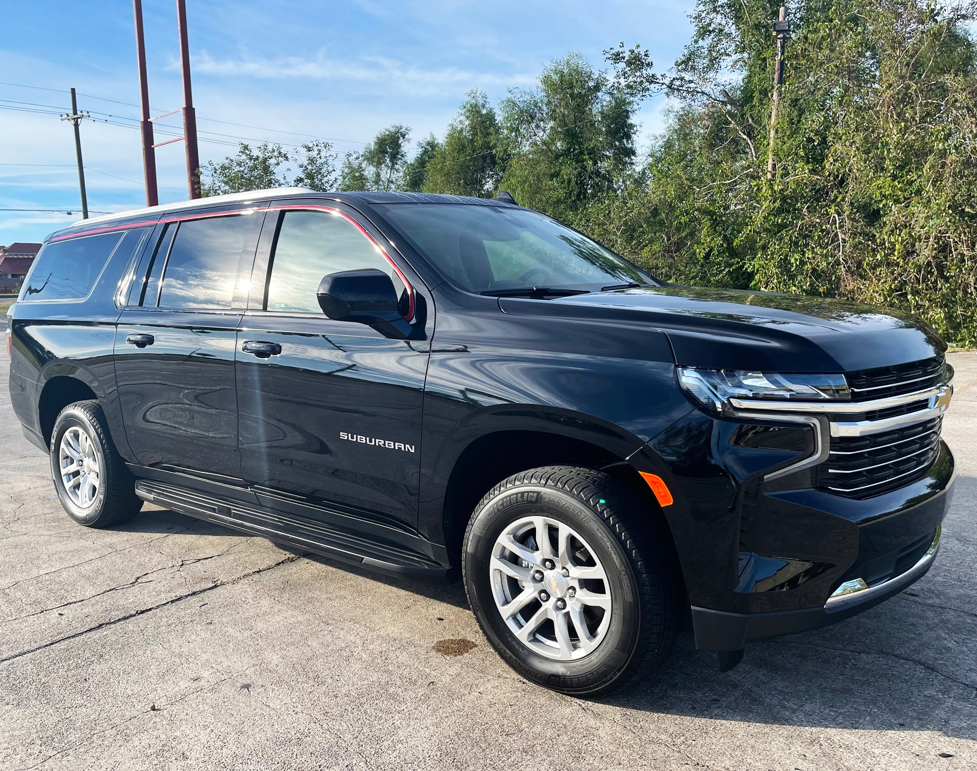 2021-2024 Chevrolet Suburban | Window Trim Accent PreCut Vinyl Wrap
