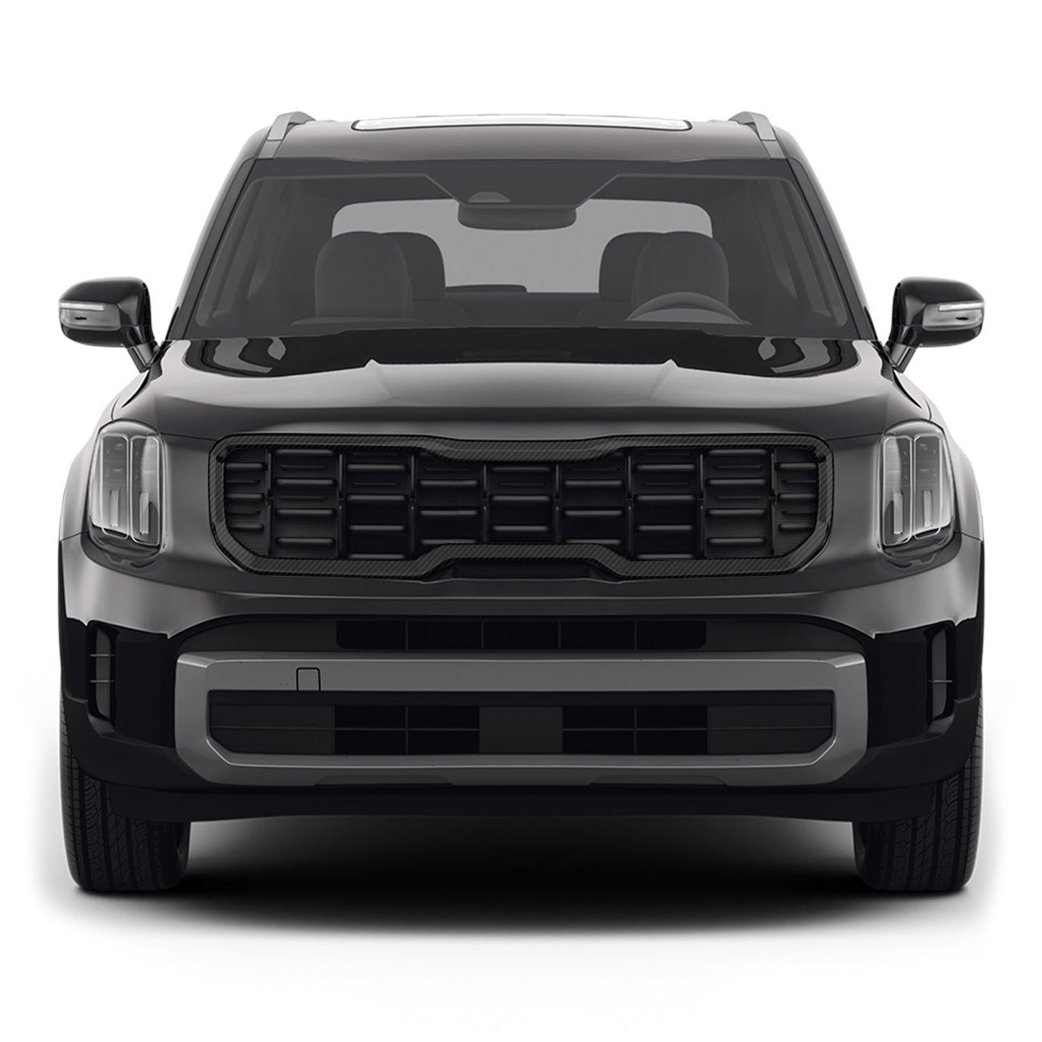 2023-2025 Kia Telluride | Front Grill Trim Chrome Delete PreCut Vinyl Wrap