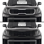 2023-2025 Kia Telluride | Front Grill Trim Chrome Delete PreCut Vinyl Wrap