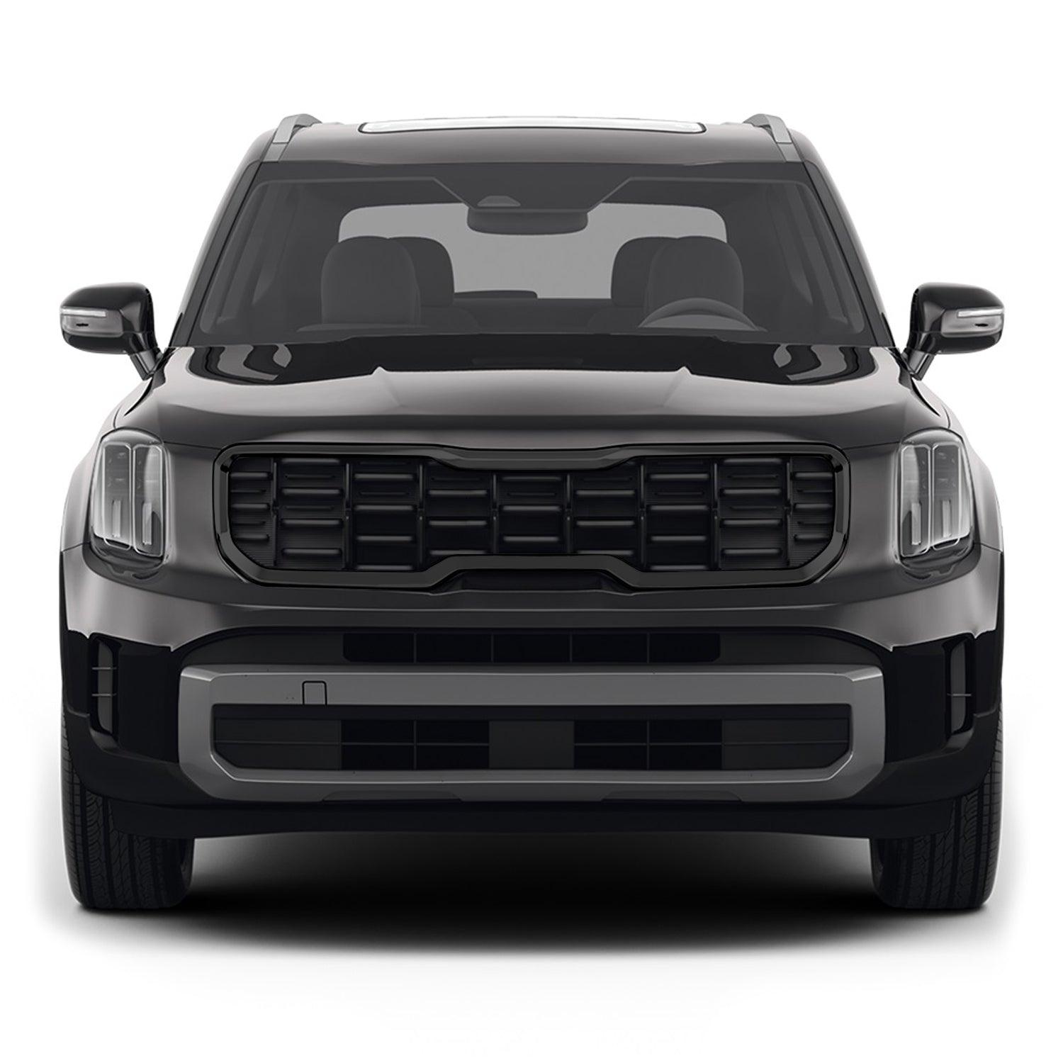 2023-2025 Kia Telluride | Front Grill Trim Chrome Delete PreCut Vinyl Wrap