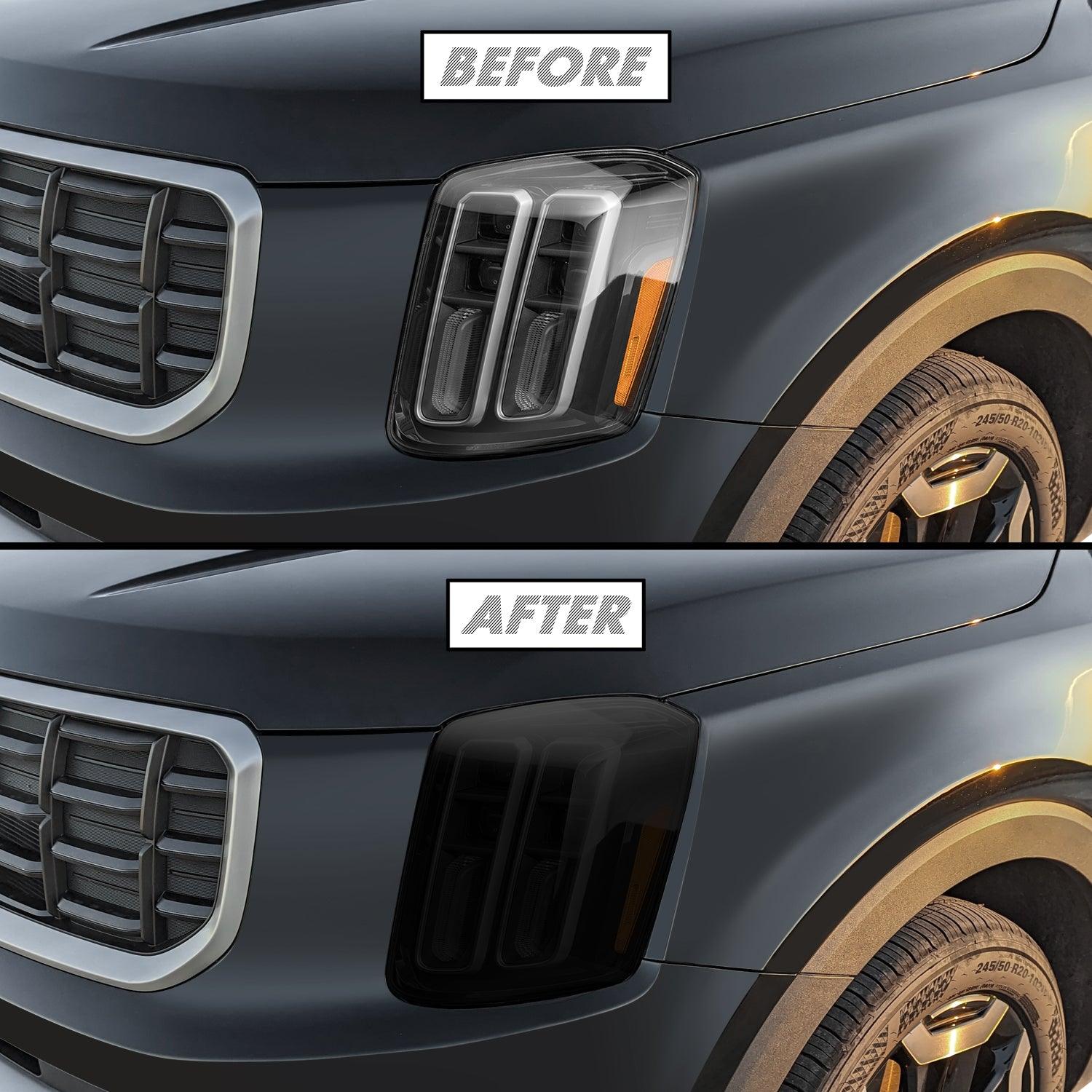 2023-2025 Kia Telluride | Headlight PreCut Tint Overlays