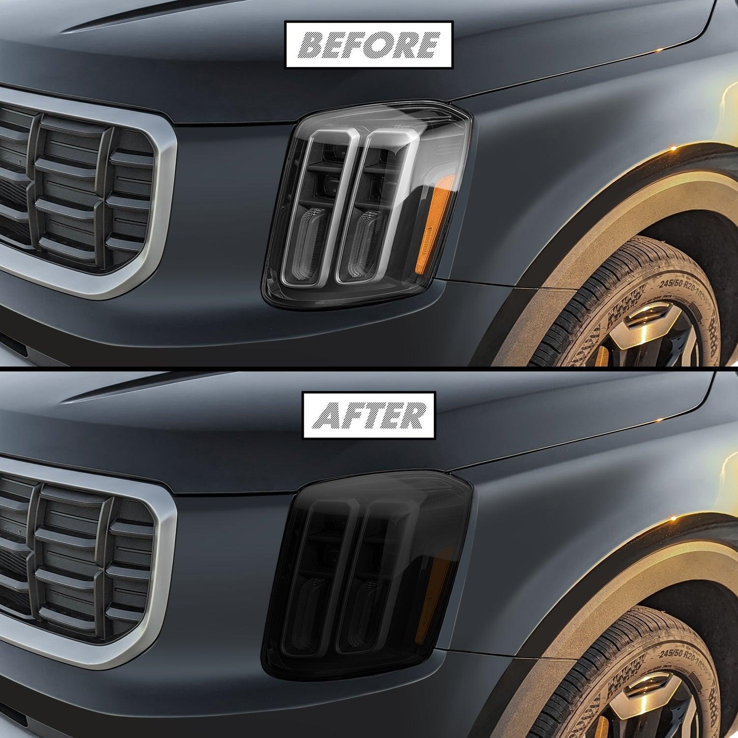 2023-2025 Kia Telluride | Headlight PreCut Tint Overlays