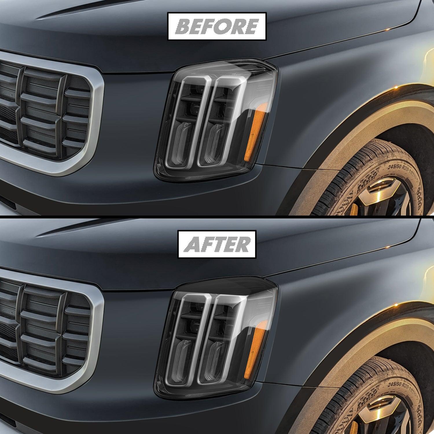 2023-2025 Kia Telluride | Headlight Eyelid PreCut Vinyl Overlays
